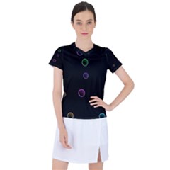 Bubble In Blavk Background Women s Sports Top by Sabelacarlos