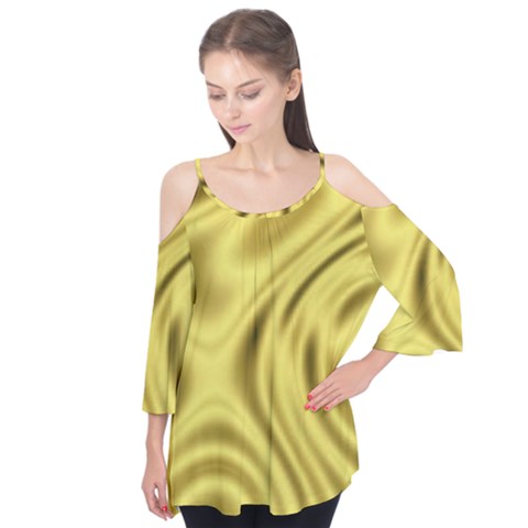 Golden Wave  Flutter Tees by Sabelacarlos