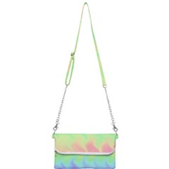 Pastel Rainbow Flame Ombre Mini Crossbody Handbag by SpinnyChairDesigns