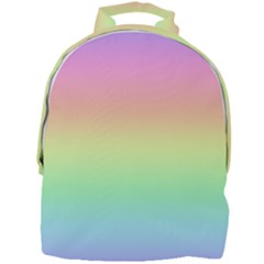 Pastel Rainbow Ombre Mini Full Print Backpack by SpinnyChairDesigns