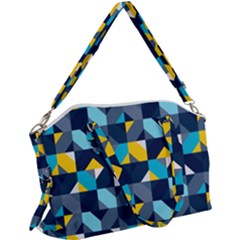 Geometric Hypnotic Shapes Canvas Crossbody Bag by tmsartbazaar