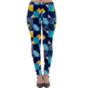 Geometric Hypnotic Shapes Lightweight Velour Leggings View1