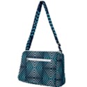 Blue Motif Design Front Pocket Crossbody Bag View2