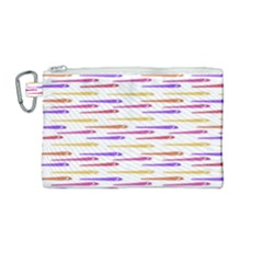 Cartoon Style Snake Drawing Motif Pattern Print Canvas Cosmetic Bag (medium) by dflcprintsclothing