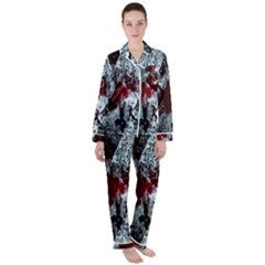 Flamelet Satin Long Sleeve Pyjamas Set by Sparkle