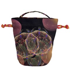 Fractal Geometry Drawstring Bucket Bag by Sparkle