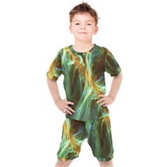 Abstract Illusion Kids  Tee And Shorts Set by Sparkle