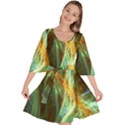 Abstract Illusion Velour Kimono Dress View1