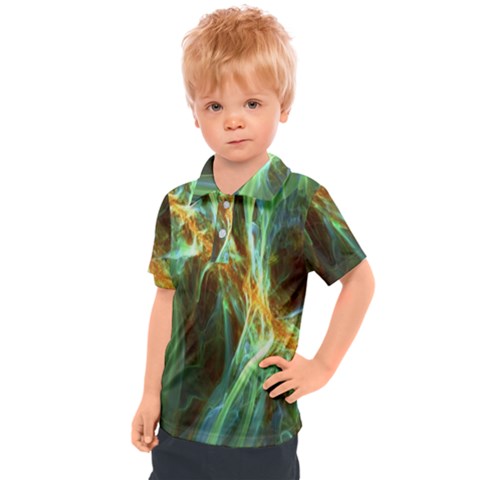 Abstract Illusion Kids  Polo Tee by Sparkle