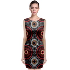 Tribal Aztec Mandala Art Classic Sleeveless Midi Dress by tmsartbazaar