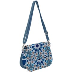 Arabic Geometric Design Pattern  Saddle Handbag by LoolyElzayat