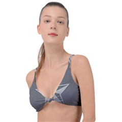 Star Grey Knot Up Bikini Top