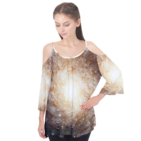 Galaxy Space Flutter Tees by Sabelacarlos