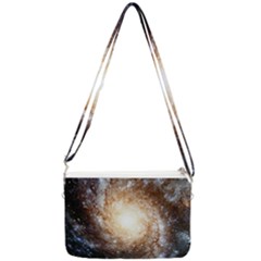 Galaxy Space Double Gusset Crossbody Bag by Sabelacarlos