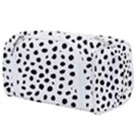 Black And White Seamless Cheetah Spots Toiletries Pouch View1