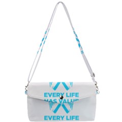 Child Abuse Prevention Support  Removable Strap Clutch Bag by artjunkie