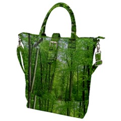 In The Forest The Fullness Of Spring, Green, Buckle Top Tote Bag by MartinsMysteriousPhotographerShop