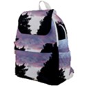 Colorful overcast, pink,violet,gray,black Top Flap Backpack View1