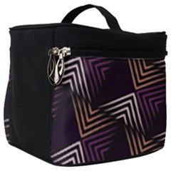 Zigzag Motif Design Make Up Travel Bag (big) by tmsartbazaar