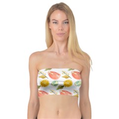 Citrus Gouache Pattern Bandeau Top by EvgeniaEsenina