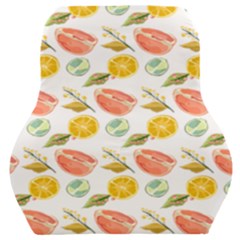 Citrus Gouache Pattern Car Seat Back Cushion  by EvgeniaEsenina