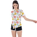 Citrus Gouache Pattern Asymmetrical Short Sleeve Sports Tee View1