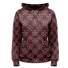 Golden Pentagram Women s Pullover Hoodie by Angelandspot