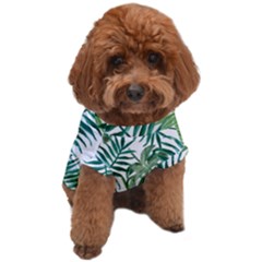 Green Tropical Leaves Dog T-shirt by goljakoff