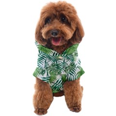 Green Tropical Leaves Dog Coat by goljakoff