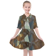 Geometry Diamond Kids  All Frills Chiffon Dress by Sparkle