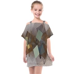 Geometry Diamond Kids  One Piece Chiffon Dress by Sparkle