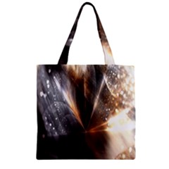 Geometry Diamond Zipper Grocery Tote Bag by Sparkle