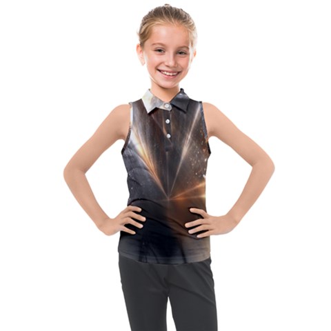 Flash Light Kids  Sleeveless Polo Tee by Sparkle