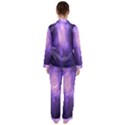 Violet Spark Satin Long Sleeve Pyjamas Set View2