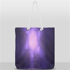 Violet Spark Full Print Rope Handle Tote (large) by Sparkle