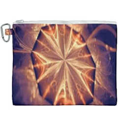 Sun Fractal Canvas Cosmetic Bag (xxxl) by Sparkle