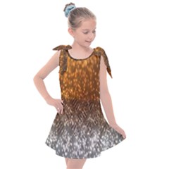 Glitter Gold Kids  Tie Up Tunic Dress by Sparkle