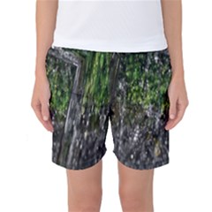 Green Glitter Squre Women s Basketball Shorts by Sparkle