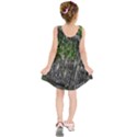 Green Glitter Squre Kids  Sleeveless Dress View2