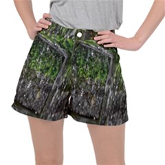 Green Glitter Squre Ripstop Shorts by Sparkle