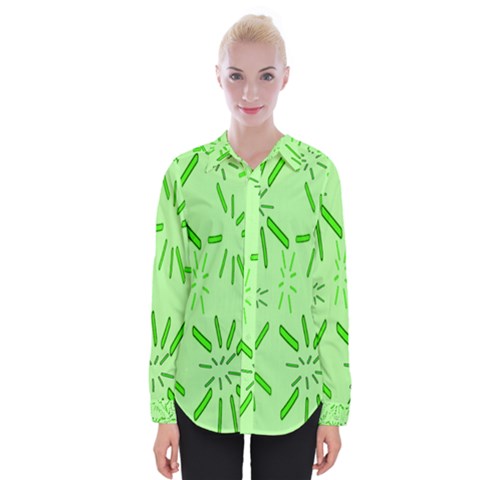 Electric Lime Womens Long Sleeve Shirt by Janetaudreywilson