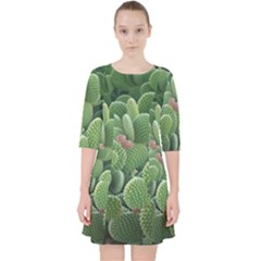 Green Cactus Pocket Dress by Sparkle