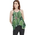 Green Cactus Flowy Camisole Tank Top View1