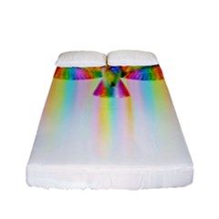 Rainbow Bird Fitted Sheet (full/ Double Size) by Sparkle