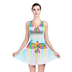 Rainbow Bird Reversible Skater Dress by Sparkle