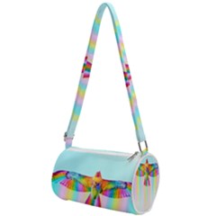 Rainbow Bird Mini Cylinder Bag by Sparkle