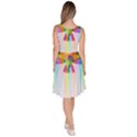 Rainbow Bird Knee Length Skater Dress With Pockets View4