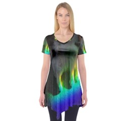 Rainbowcat Short Sleeve Tunic  by Sparkle