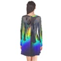 Rainbowcat Long Sleeve V-neck Flare Dress View2