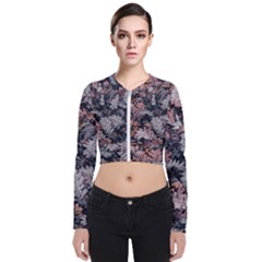 Autumn Leafs Long Sleeve Zip Up Bomber Jacket by Sparkle